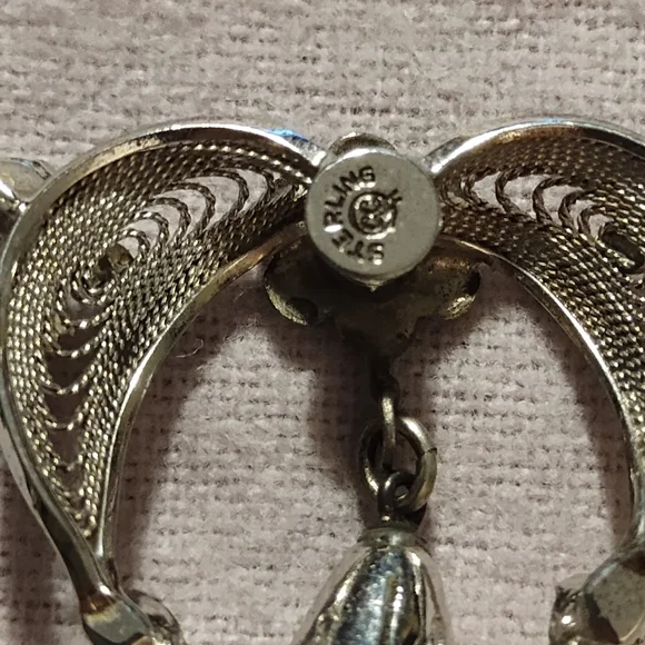 Vintage Curtis Creations Sterling Silver Floating Opal Necklace - Picture 4 of 7